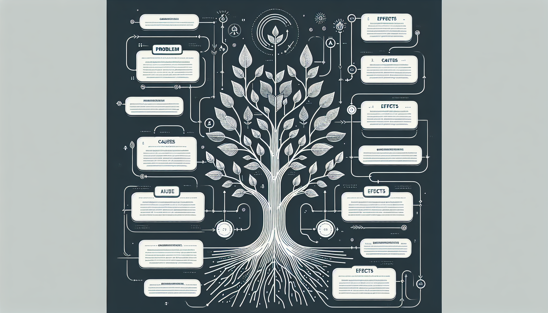 Problem Tree Template Analyze Complex Issues Visually